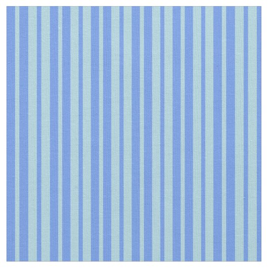 Hellblaue und blaue Cornflower-farbene Linien Stoff (Nahaufnahme)