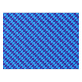 Hellblaue und dunkelblaue Harlekin-Diamantenkontro Tischdecke (Vorderseite (Horizontal))