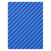 Hellblaue und dunkelblaue Harlekin-Diamantenkontro Tischdecke (Vorderseite)