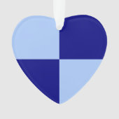 Hellblaue und dunkelblaue Rechtecke Ornament (Vorderseite)