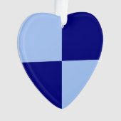 Hellblaue und dunkelblaue Rechtecke Ornament (Vorderseite)