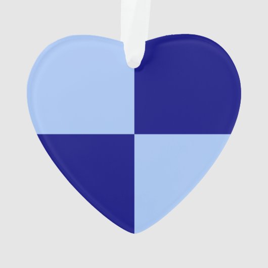 Hellblaue und dunkelblaue Rechtecke Ornament (Rückseite)