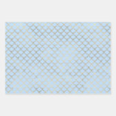 Hellblaue und goldene Meerjungfrau-Skala nahtlos Geschenkpapier Set (Vorderseite 2)