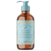 Hellblaue und goldfarbene Folie für Damaskosmetikp Quadratischer Aufkleber