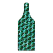 Hellblaue und grüne Rechtecke oder Ziegel-Effekt? Schneidebrett (Vorderseite)