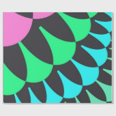 Hellblaue und grüne Skala Geschenkpapier (Flach)