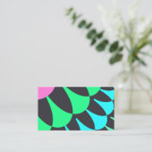 Hellblaue und grüne Skala Visitenkarte (Stehend Vorderseite)