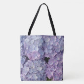 Hellblaue und rosa Hydrangea Tote Bag Tasche (Vorderseite)