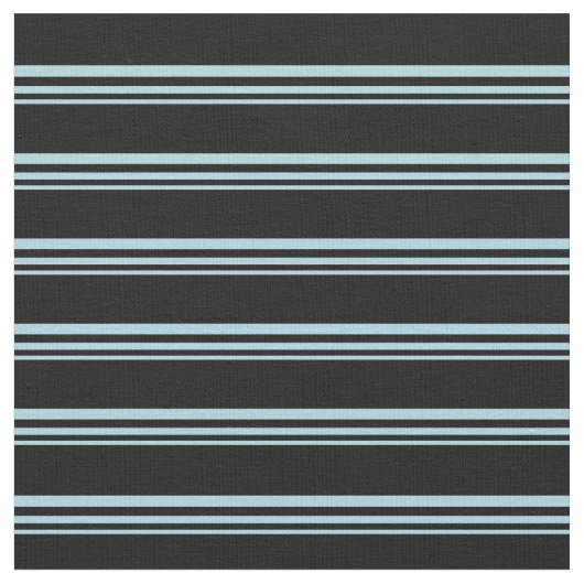 Hellblaue und schwarze farbige Linien Stoff (Nahaufnahme)