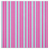 Hellblaue und tiefrosa Streifen Stoff (Muster)