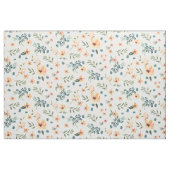 Hellblaue und weiche gelbe Blütenmuster Stoff (Yard (91,4 cm))