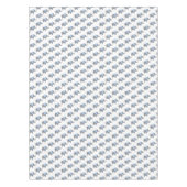 Hellblaue und weiße Elephant Baby Dusche Tischdecke (Vorderseite)