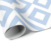 Hellblaue und weiße Mander-Geschenkpackung Geschenkpapier (Rolleneckpunkt)