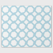 Hellblaue und weiße Polygone Geschenkpapier (Flach)