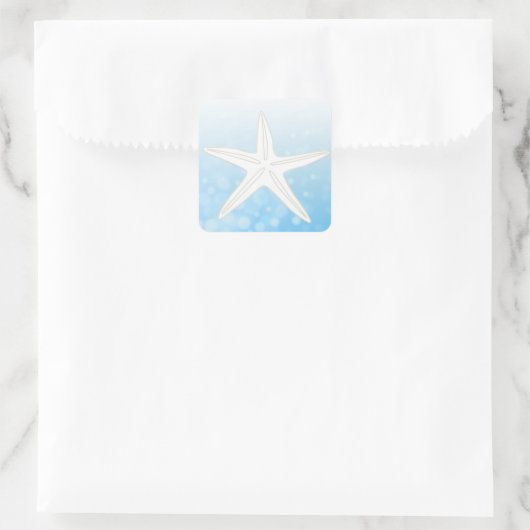 Hellblaue und weiße Sticker (Tasche)