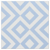 Hellblaue und weiße Windungs-geometrisches Muster Stoff (Nahaufnahme)