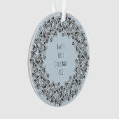 Hellblaue Verzierung des Weihnachten 2017 des Ornament (Vorderseite)