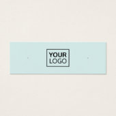 Hellblaue Visitenkarte für soziale Medien (Vorderseite)