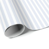 Hellblaue weiße Streifen Geburtstag Geschenkpapier (Rolleneckpunkt)