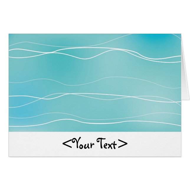 Hellblaue Wellen (Vorderseite (Horizontal))