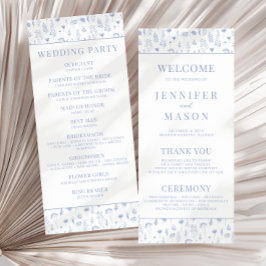 Hellblaue Wildblume rustikale Hochzeitskarten