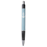 Hellblauer Anker mit Monogramm