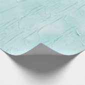 Hellblauer Aqua-Frosting-Geburtstag Geschenkpapier (Ecke)