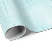 Hellblauer Aqua-Frosting-Geburtstag Geschenkpapier (Rolleneckpunkt)
