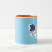 Hellblauer Astronaut - Tasse (Mittel)