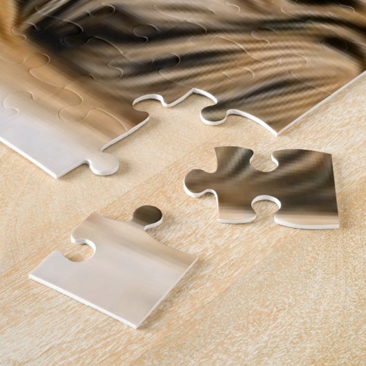 Hellblauer Augenleopard  Puzzle (Seite)