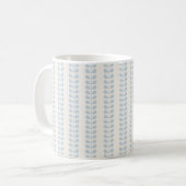 Hellblauer Blattstreifen Kaffeetasse (Vorderseite Links)