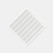 Hellblauer Blattstreifen Serviette (Ecke)