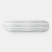 Hellblauer Blattstreifen Skateboard (Horizontal)