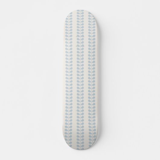 Hellblauer Blattstreifen Skateboard (Vorne)