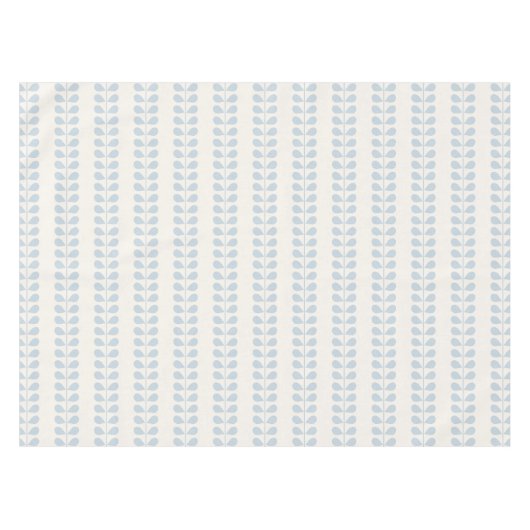 Hellblauer Blattstreifen Tischdecke (Vorderseite (Horizontal))