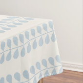 Hellblauer Blattstreifen Tischdecke (Beispiel)