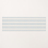 Hellblauer Blattstreifen Yogamatte (Vorderseite (Horizontal))