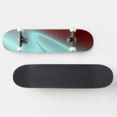 Hellblauer Blitz Skateboard (Horizontal)