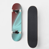 Hellblauer Blitz Skateboard (Vorderseite)