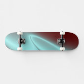 Hellblauer Blitz Skateboard (Horizontal)