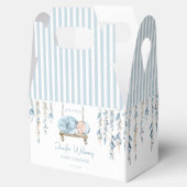 Hellblauer Boho Baby Dusche Süßigkeiten Geschenkbo Geschenkschachtel (Geöffnet)