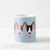 Hellblauer Cartoon Podenco-Hundegegenden Kaffeetasse (Mittel)
