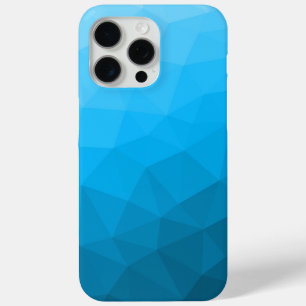 Hellblauer Cyan-Verlaufs geometrisches Netzpattern Case-Mate iPhone Hülle