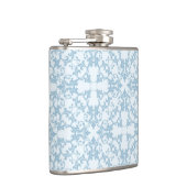 Hellblauer Damast Flachmann (Rechts)