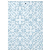 Hellblauer Damast Klemmbrett (Rückseite)