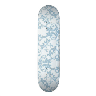 Hellblauer Damast Skateboard