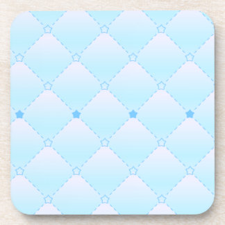 Hellblauer Diamant-Muster-Deko-Set für Getränke Getränkeuntersetzer