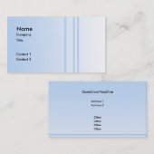 Hellblauer einfacher eleganter Entwurf Visitenkarte (Vorne/Hinten)