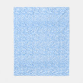 Hellblauer falscher Glitter und Glanz Fleecedecke (Vorderseite)