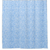 Hellblauer falscher Glitter und Glitzer Duschvorhang (Vorderseite)